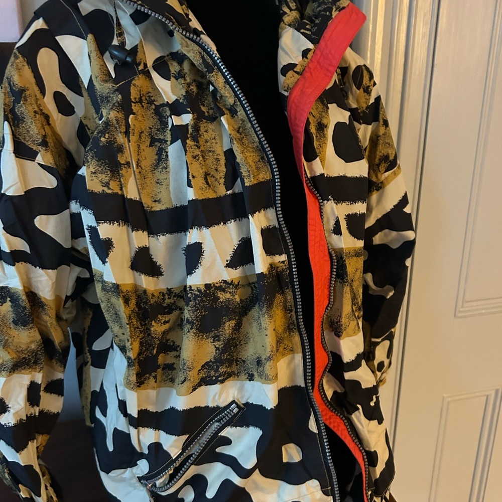 Obermeyer Lightweight Ski Patterned Zip Up Jacket - image 2